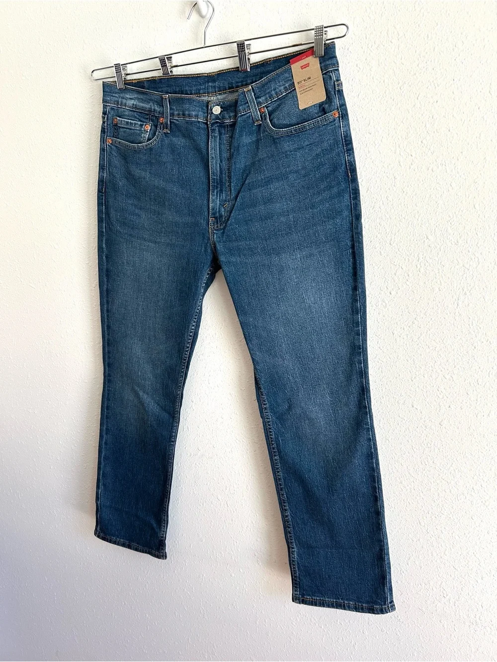 Levi's 511 Slim Jeans Men's Size 40x30 Blue Denim Stretch Classic